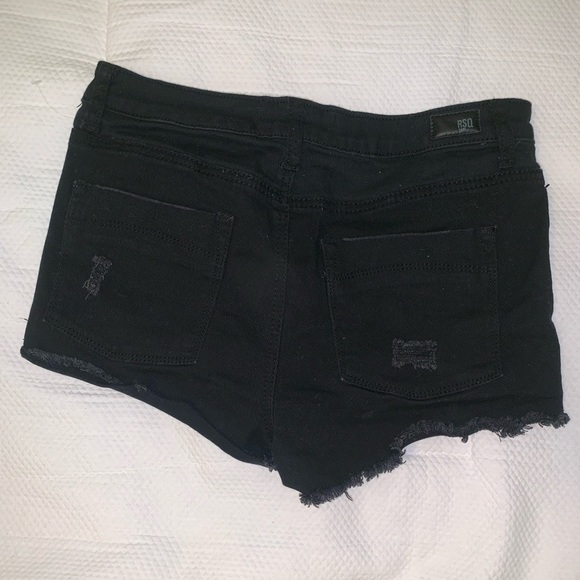Black High Rise Shorts - Picture 2 of 3